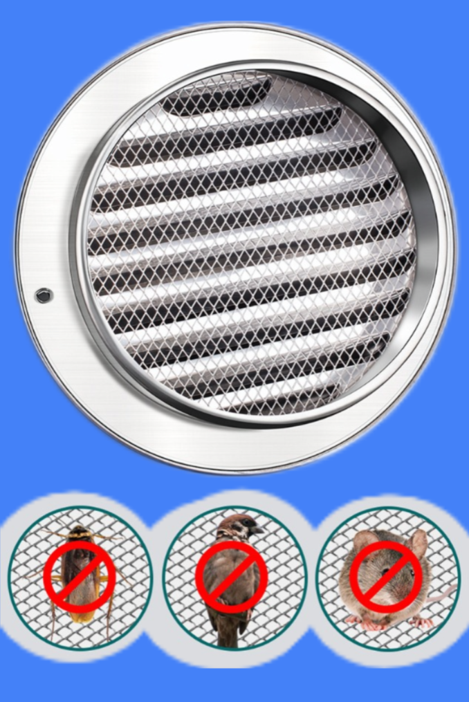 Nắp chụp inox gắn ống bạc hút mùi nhà bếp - Ảnh 4